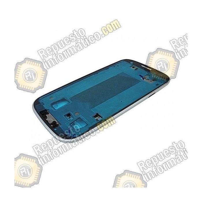 Marco frontal Samsung Galaxy i8190 para movil blanco