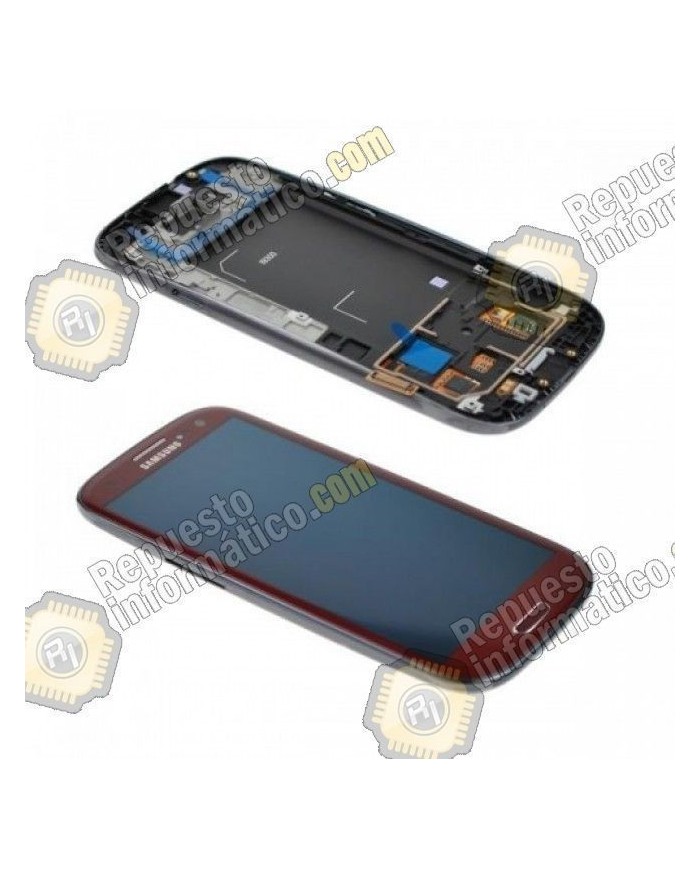 Pantalla (Lcd+tactil+marco)  Galaxy S3 i9300 Roja (directo de fabrica) 100% Testeada