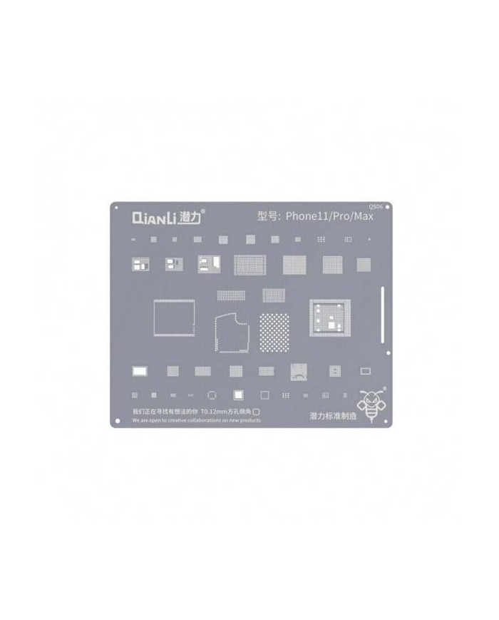 Plantilla Extrafina de Reballing  para iPhone 11,11Pro, 11 Pro Max