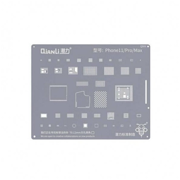 Plantilla Extrafina de Reballing  para iPhone 11,11Pro, 11 Pro Max