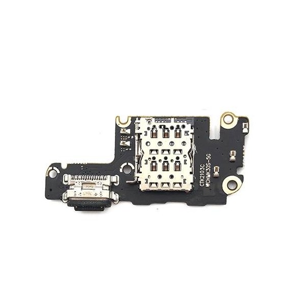 Placa Conector de Carga, Micro y Lector Sim Xiaomi Mi 10T, Xiaomi Mi 10T Pro