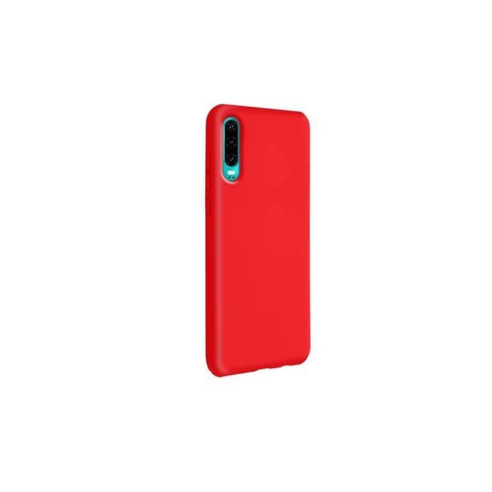 Comprar Funda de Silicona Roja  para Huawei P30 ELE-L04 ELE-L29 - Los mejores precios