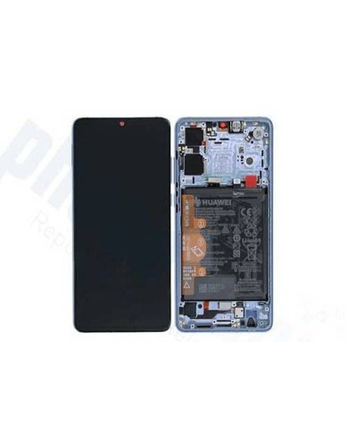 Pantalla Completa Original con Marco Huawei P30 Azul Claro (Breathing Crystal)