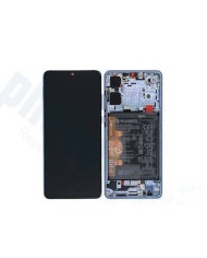 Pantalla Completa Original con Marco Huawei P30 Azul Claro (Breathing Crystal)