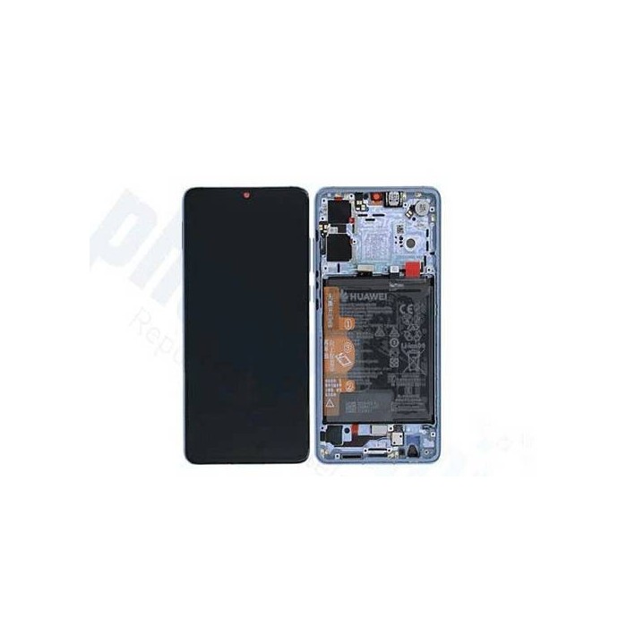 Pantalla Completa Original con Marco Huawei P30 Azul Claro (Breathing Crystal)