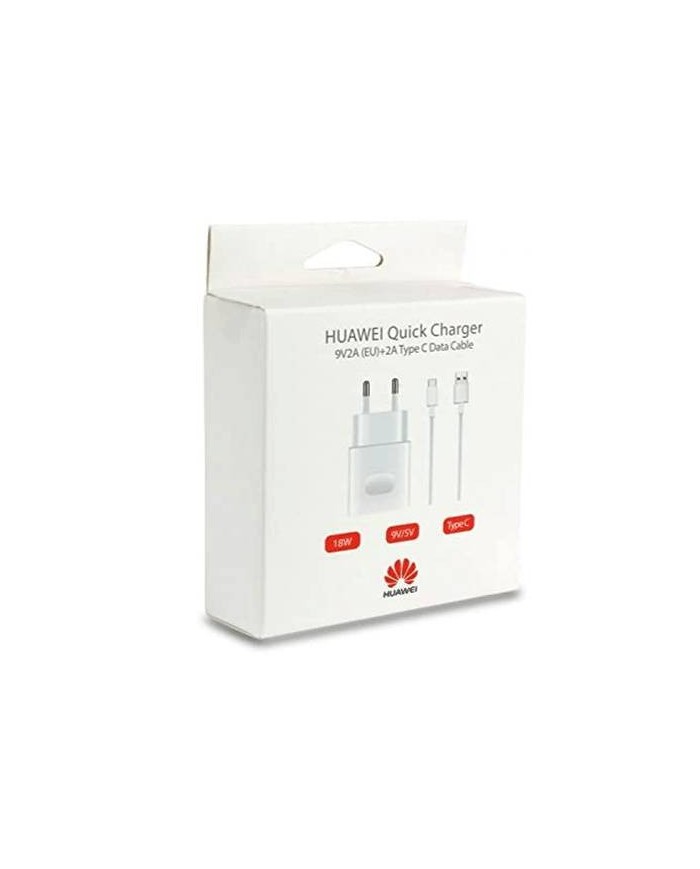 Cargador Original de Carga Rapida 18W y Cable Tipo C Huawei