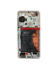 ▷ Comprar Pantalla Original Completa Con Marco y Bateria Huawei P40 Plata
