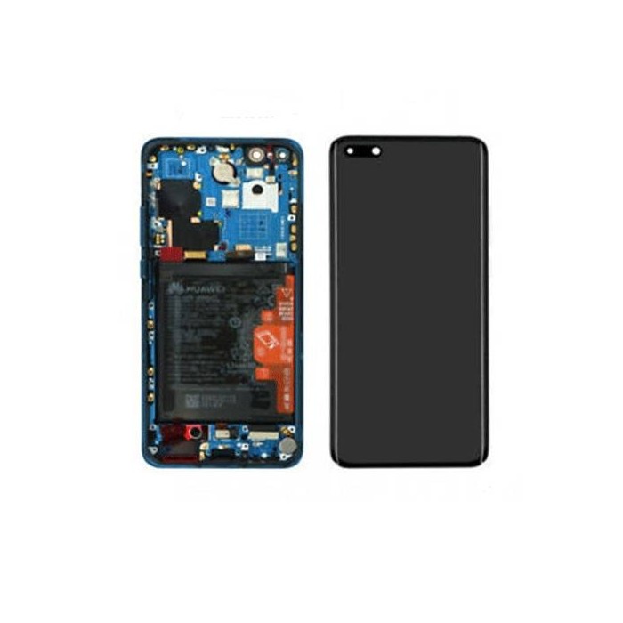 Pantalla Completa Original Con Marco Huawei P40 Pro Azul