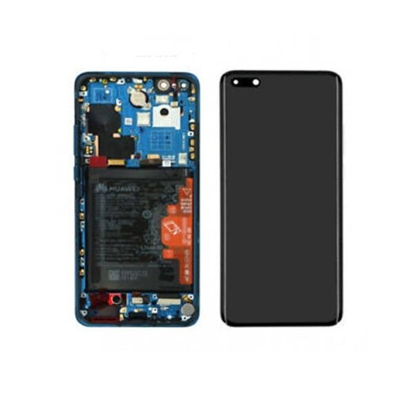 Pantalla Completa Original Con Marco Huawei P40 Pro Azul