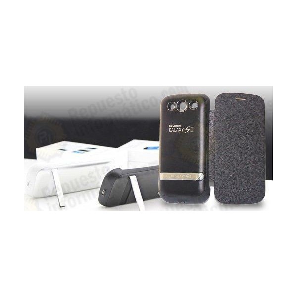 Carcasa bateria Samsung galaxy s3  3200 mah Negro