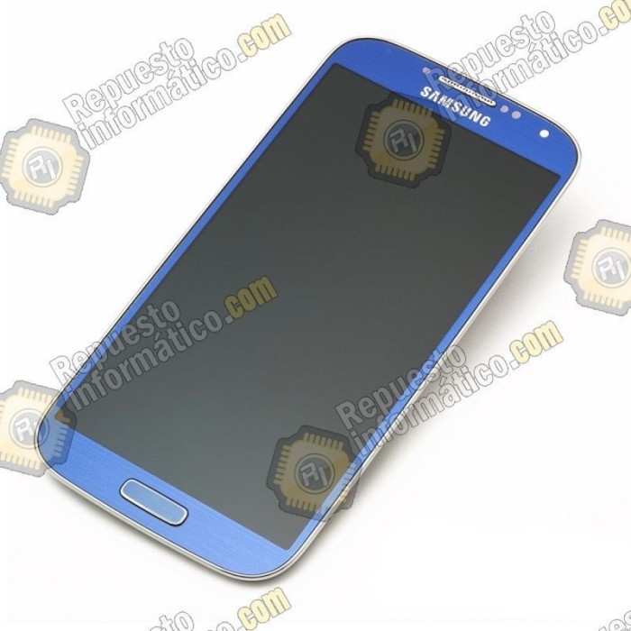 Pantalla (lcd+tactil+marco)  frontal Samsung Galaxy S4 Azul (directo de fabrica) i9500
