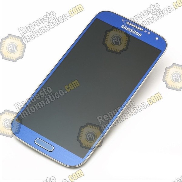 Pantalla (lcd+tactil+marco)  frontal Samsung Galaxy S4 Azul (directo de fabrica) i9500