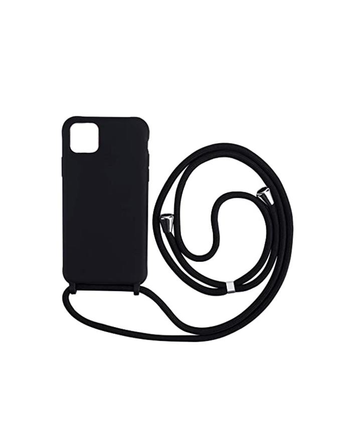 Comprar Funda Silicona Premium con Cordones iPhone 13 Negra - Distribuidores Profesionales