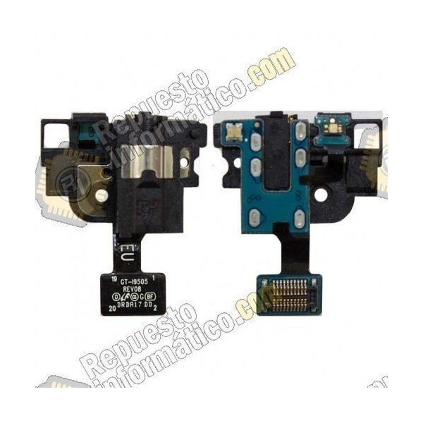 Flex con conector de audio jack para Samsung Galaxy S4, I9500, LTE I9505, I545 / L720 / R970