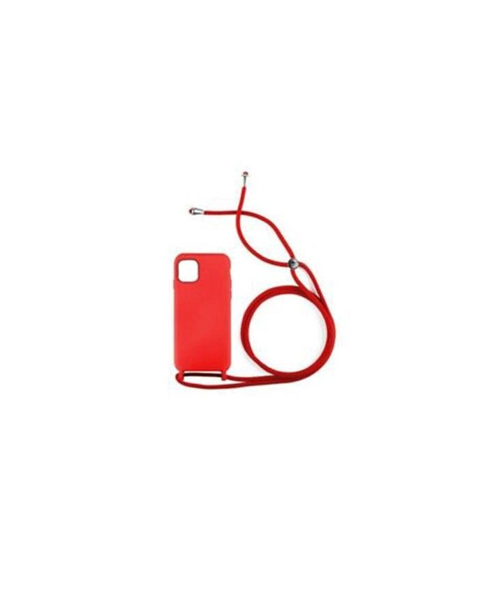 Funda Silicona Premium con Cordones iPhone 12, iPhone 12 Pro Roja