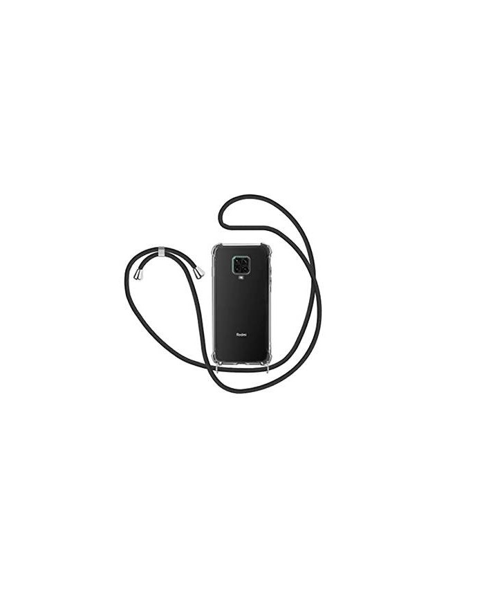 Funda Negra con Cordones para Xiaomi Redmi Note 9s