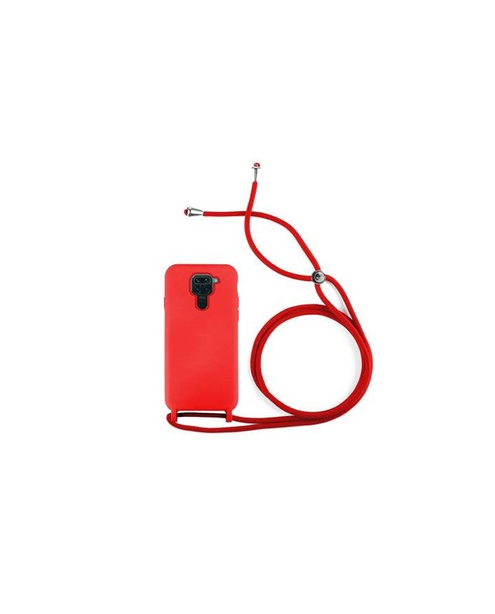 Funda Roja con Cordones para Xiaomi Redmi Note 9s, Redmi Note 9 Pro