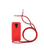 Funda Roja con Cordones para Xiaomi Redmi Note 9s, Redmi Note 9 Pro