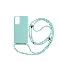 Funda de Silicona Premium con Cordones Samsung Galaxy S22 Plus Verde Menta