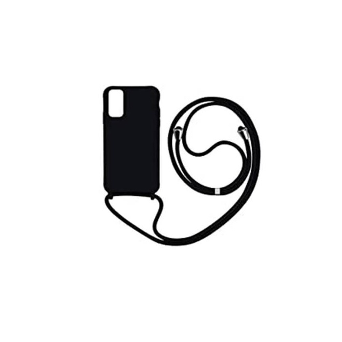 Funda de Silicona Premium con Cordones Samsung Galaxy S22 PlusNegra