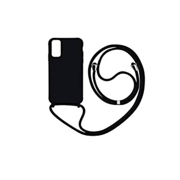 Funda de Silicona Premium con Cordones Samsung Galaxy S22 PlusNegra