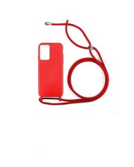 Funda de Silicona Premium con Cordones Xiaomi Redmi Note 10 5G  Roja