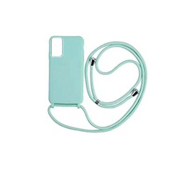 Funda de Silicona Premium con Cordones Samsung Galaxy S22 Verde Menta