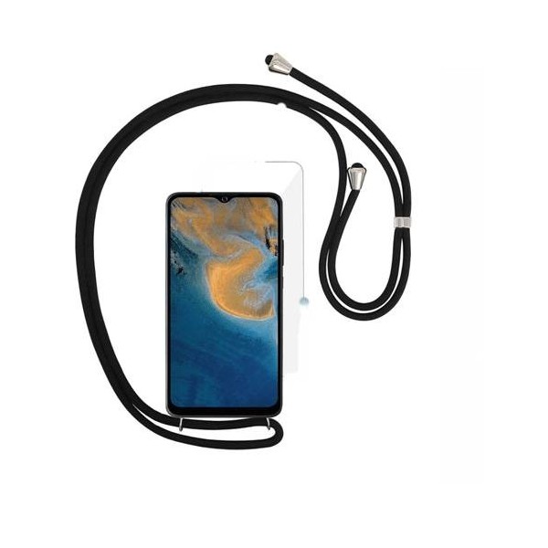 Funda de Silicona Premium con Cordones para Samsung Galaxy A22 5G (A226)