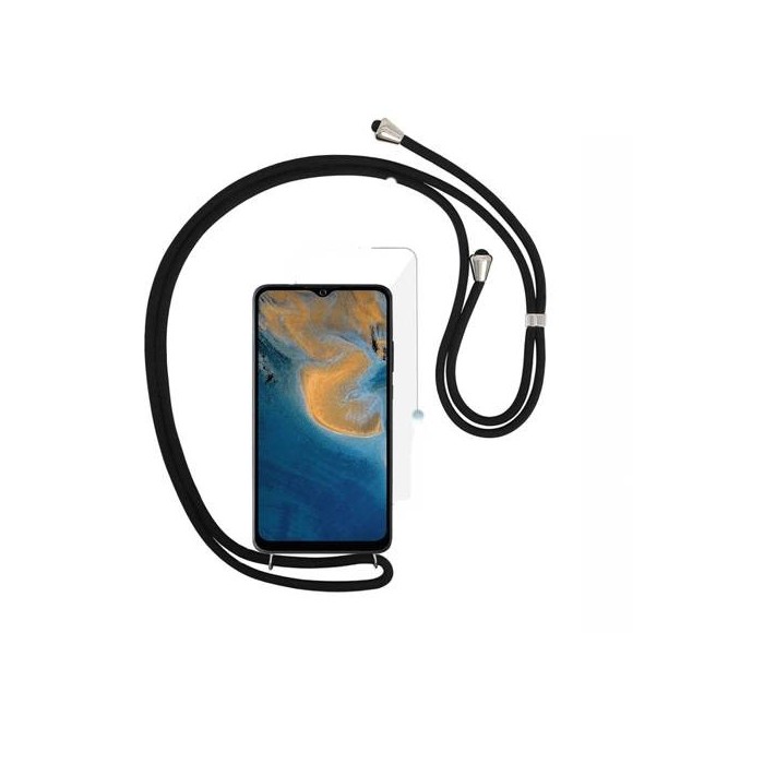 Funda de Silicona Premium con Cordones para Samsung Galaxy A12 (A125)