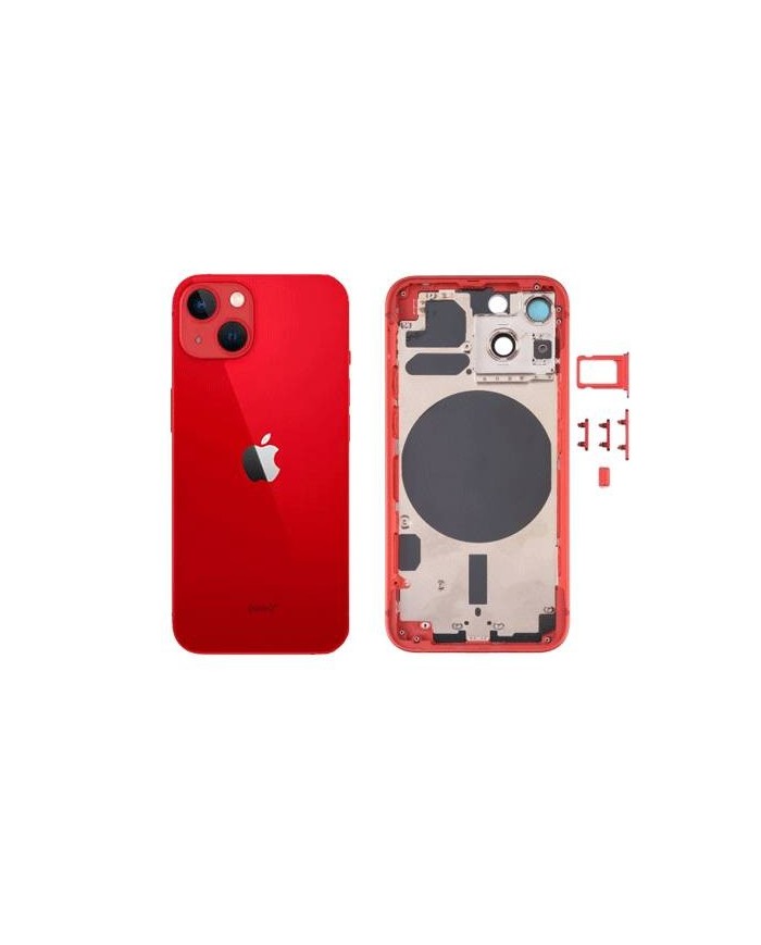 Chasis Carcasa Trasera iPhone 13 Mini Rojo
