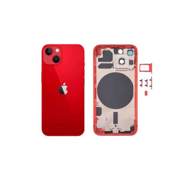 Chasis Carcasa Trasera iPhone 13 Rojo