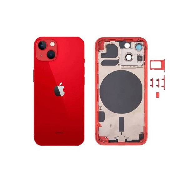 Chasis Carcasa Trasera iPhone 13 Rojo