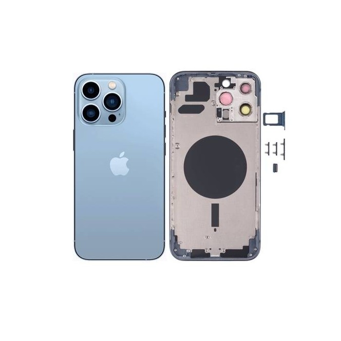 Chasis Carcasa Trasera iPhone 13 Pro Azul