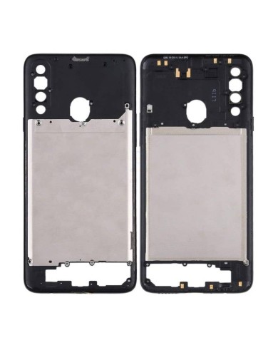 Carcasa Intermedia para Samsung Galaxy A20s, A207 Negro