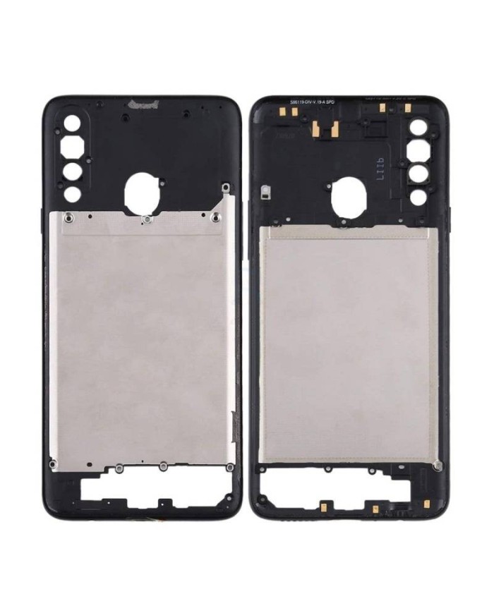 Carcasa Intermedia para Samsung Galaxy A20s, A207 Negro