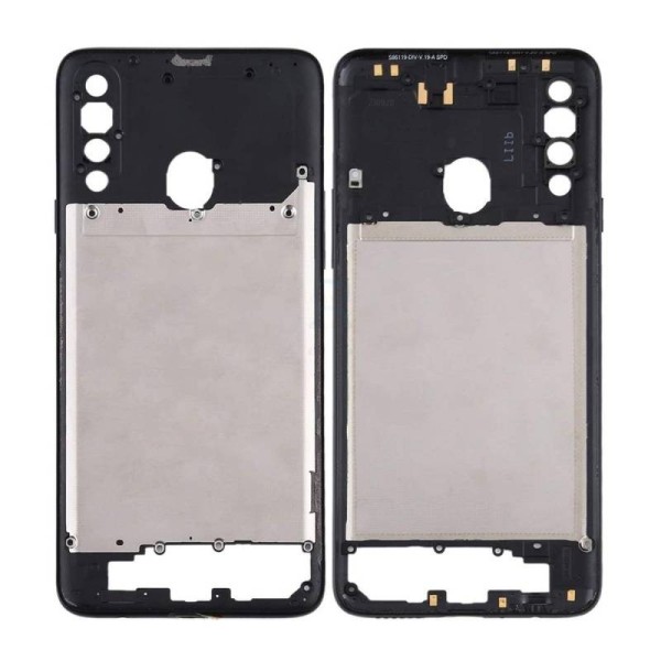 Carcasa Intermedia para Samsung Galaxy A20s, A207 Negro