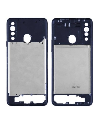 Carcasa Intermedia Samsung Galaxy A20s, A207 Azul