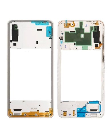 Carcasa Intermedia Samsung Galaxy A30s (A307) Blanco