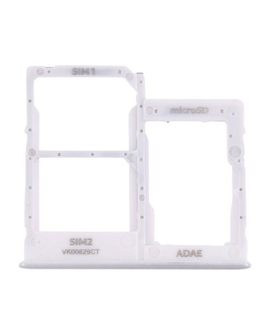 Bandeja Dual Sim y MicroSd Samsung Galaxy A41 (A415) Blanca