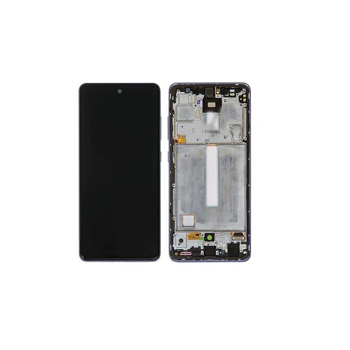 Pantalla Completa Original con Marco Samsung Galaxy A52 (A525) Plata