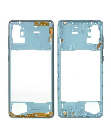 Carcasa Intermedia Samsung Galaxy A71 (A715) Azul
