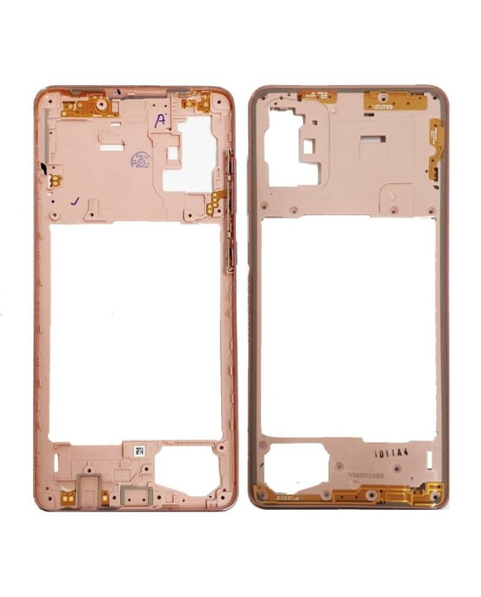 Carcasa Intermedia Samsung Galaxy A71 (A715) Rosa