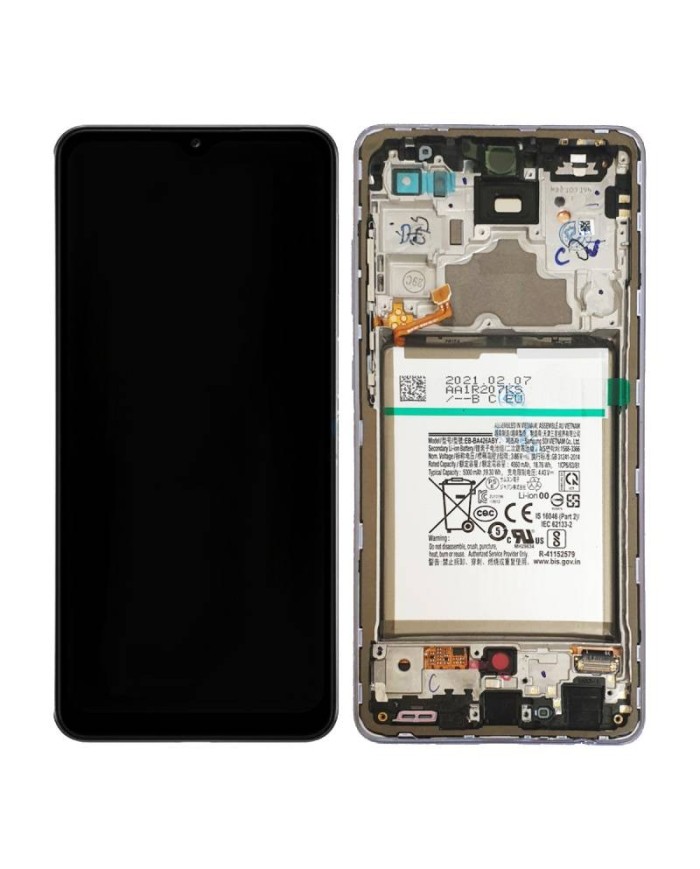 Pantalla Completa Original con Marco Samsung Galaxy A72 5G (A725, A726) Lila - Violeta