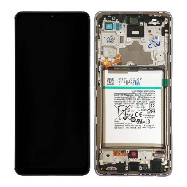 Pantalla Completa Original con Marco Samsung Galaxy A72 5G (A725, A726) Lila - Violeta
