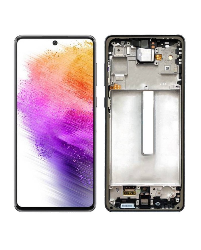 Pantalla Completa Original con Marco Samsung Galaxy A73 5G (A736) Gris