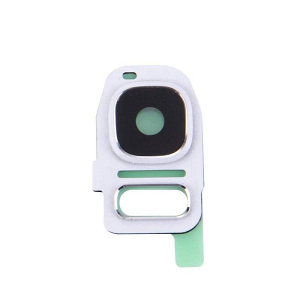 Embellecedor Con Lente Camara Trasera Samsung Galaxy S7 G930 / S7 Edge G935 Color Plata
