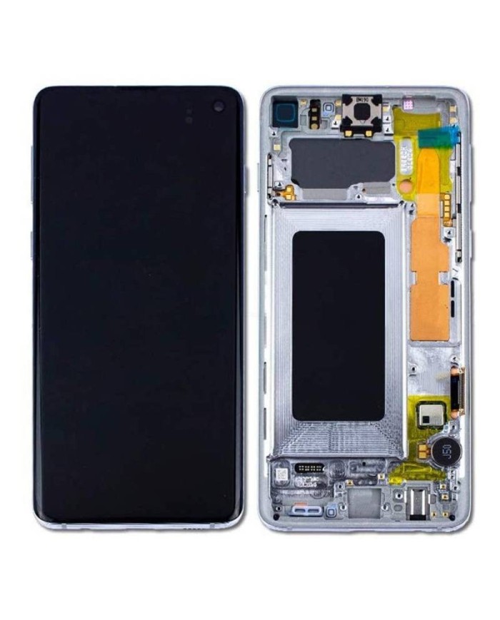 Pantalla Completa Original Samsung Galaxy S10 G973 Blanco / Plata