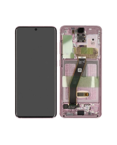 Pantalla Completa Original con Marco Samsung Galaxy S20 G981 G980 Rosa