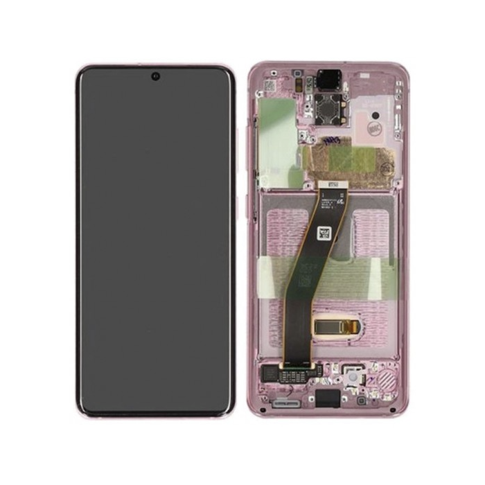 Pantalla Completa Original con Marco Samsung Galaxy S20 G981 G980 Rosa
