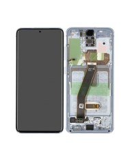 Pantalla Completa Original con Marco Samsung Galaxy S20 G980 G981 Azul